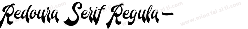 Redoura Serif Regula字体转换